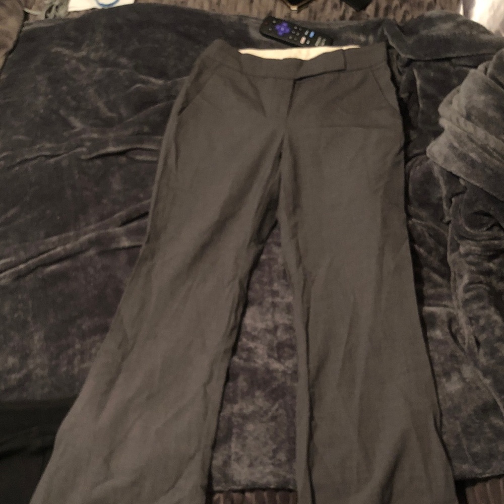 THEORY Trousers Classic wide leg Dress Pants - Gray